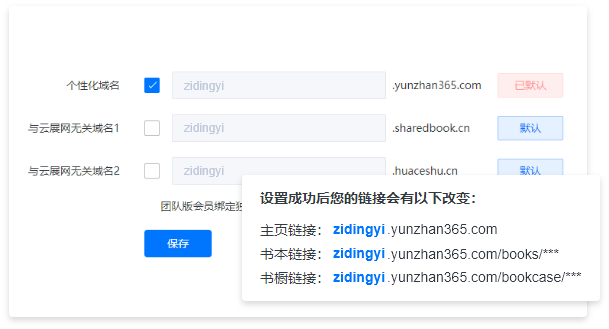 電子畫冊個性化域名設(shè)置